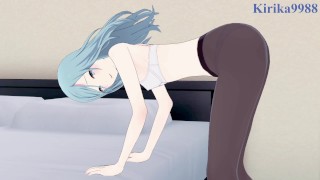 Shizuku Hinomori e eu temos sexo intenso no quarto – hentai