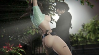 Lara Croft: Anal, BJ e Amarrada Em Ação Explosiva