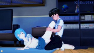 Rei e Shinji transam intensamente em casa – ação hentai quente