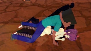 Hentai 3D: Sexo com Aranha em Minecraft